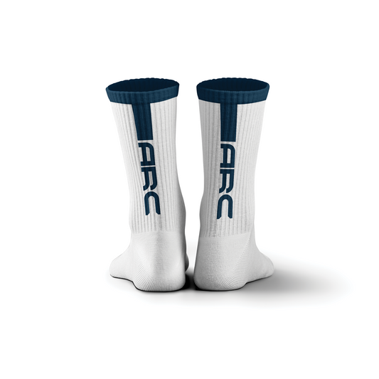 WHITE SOCKS NAVY