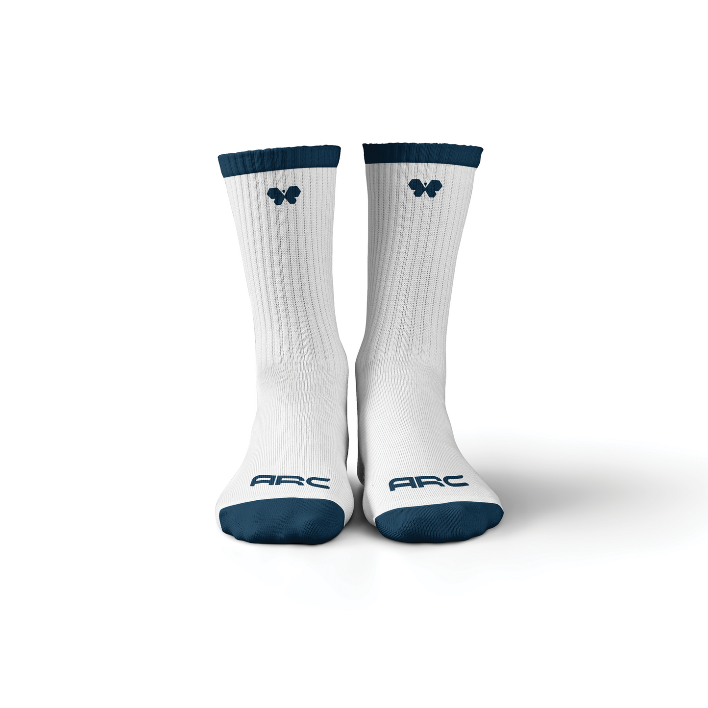 WHITE SOCKS NAVY